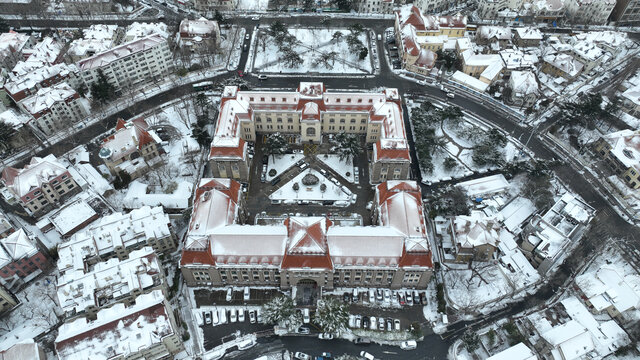 青岛冬季雪景