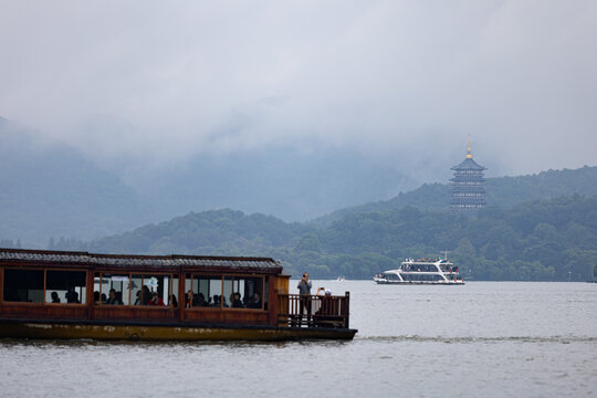 杭州西湖著名景点风光