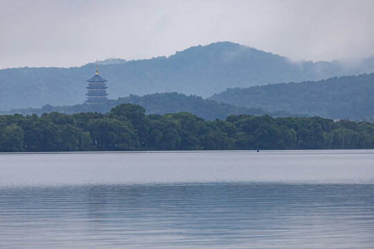 杭州西湖著名景点风光
