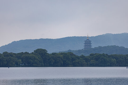 杭州西湖著名景点风光