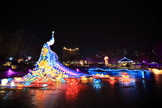 沈阳碧塘公园春节灯会