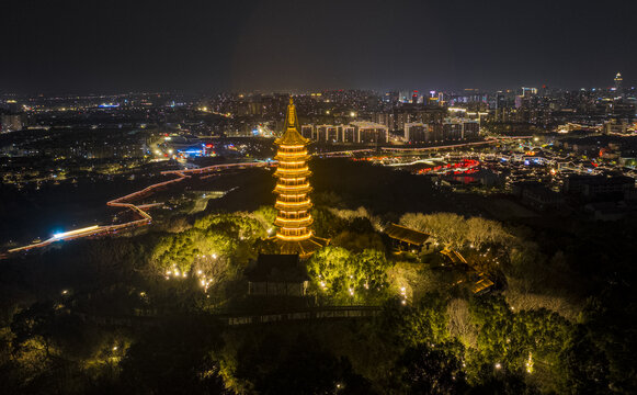 智标塔夜景