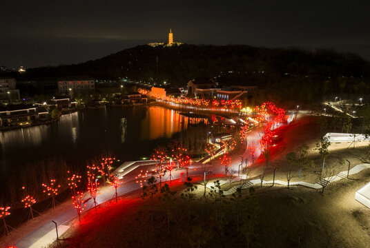 海宁东山智标塔夜景