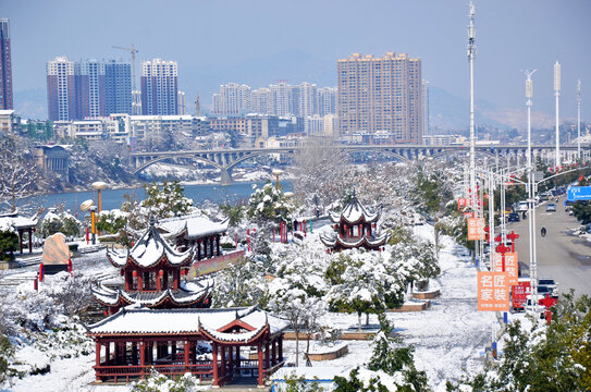 美丽雪景