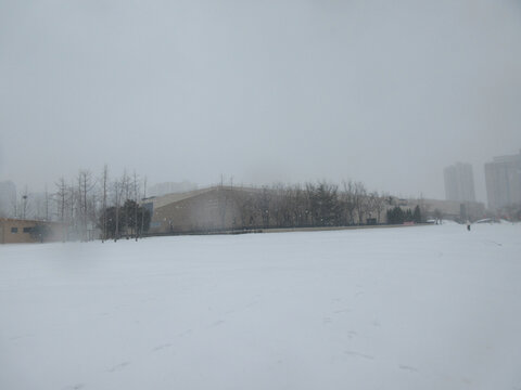 商都遗址公园雪景