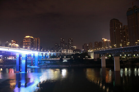 重庆桥梁夜景