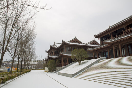 城市雪景风光