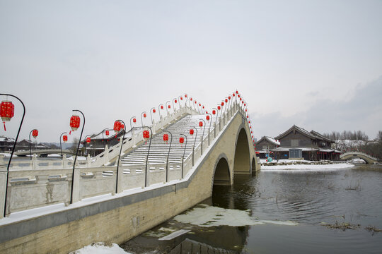 城市雪景风光