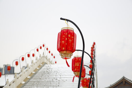 城市雪景风光