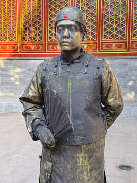 清朝人雕塑