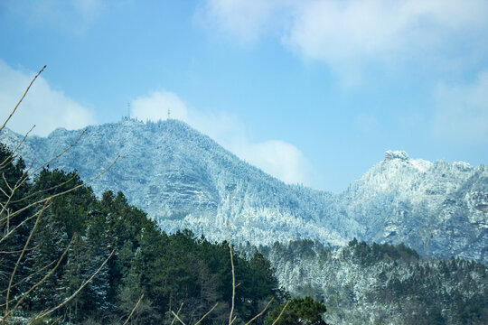 张家界雪景