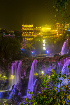 芙蓉镇的雪景