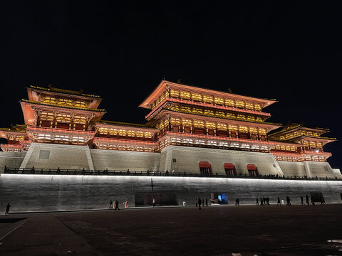 洛阳应天门夜景