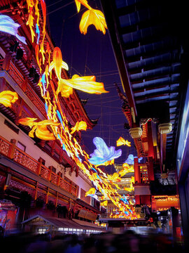 上海豫园城隍庙龙年花灯