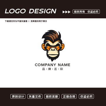 猴子logo标志