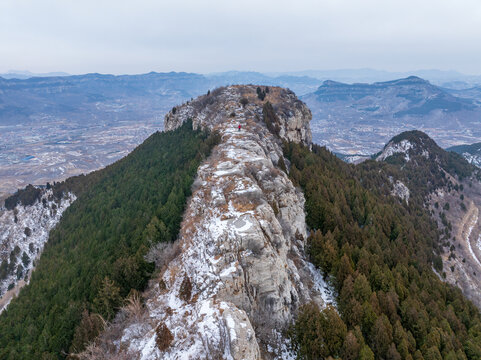 济南三媳妇山雪景