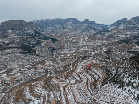 济南三媳妇山雪景