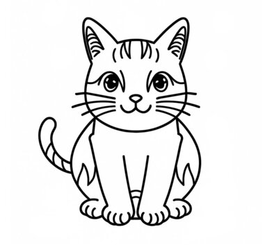 可爱小猫简笔画
