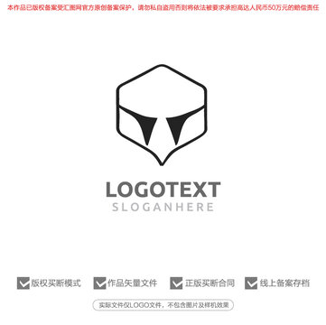 动物头标志logo