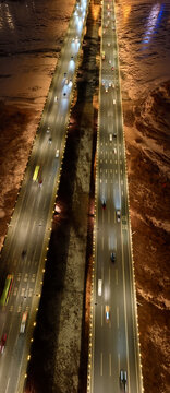 松花江公路大桥夜景