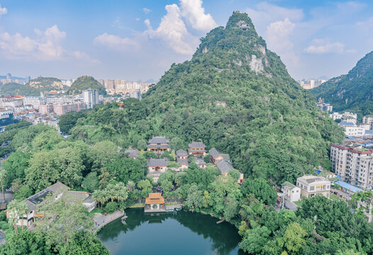 广西柳州马鞍山与鱼峰公园