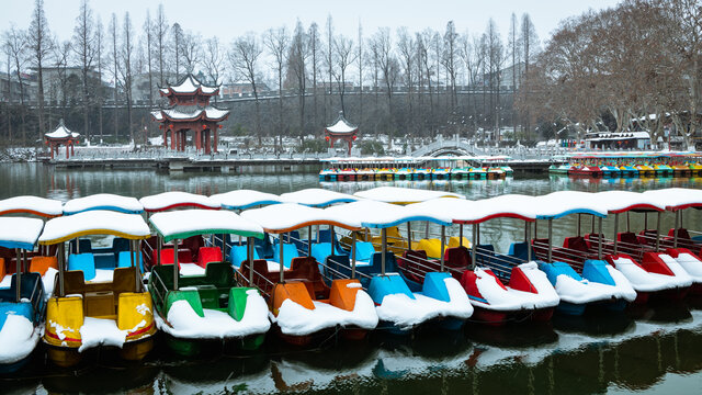 襄阳公园雪景