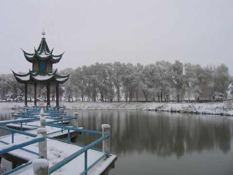2004年吉林市东平湖冬季雾凇
