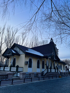 哈尔滨冬天街景
