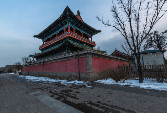 中国山西太原古县城风光