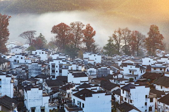 秋天的婺源石城