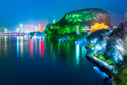 柳州江滨公园夜景