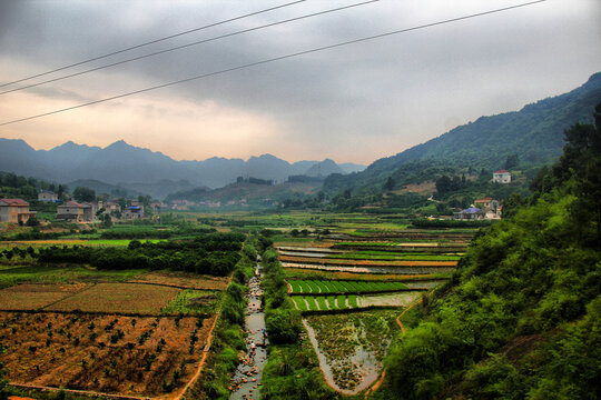 湘西农村路上的风景