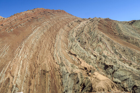 火焰山山体纹理