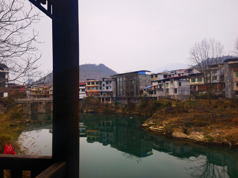 龙潭古镇河道风景