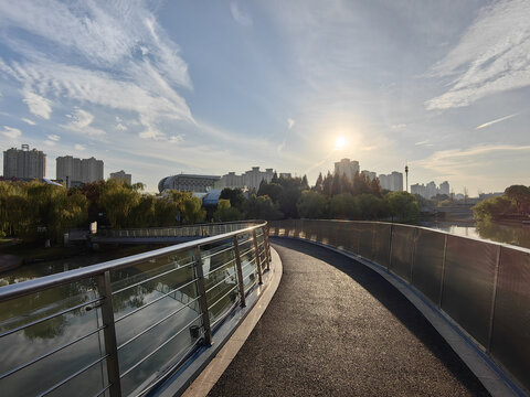 城市绿道健身步道