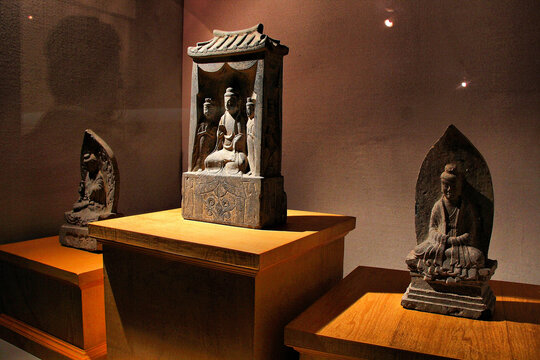 郑州博物馆石刻佛像佛龛