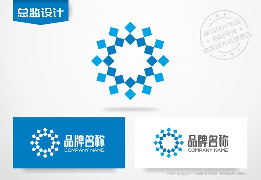 科技公司logo智能科技标志