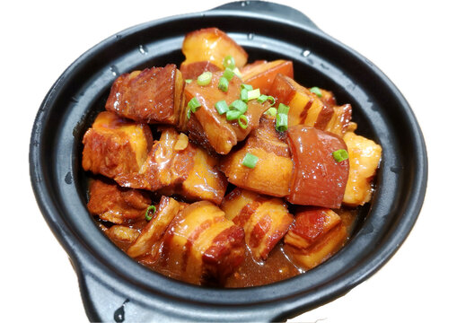 中式传统美食红烧肉五花肉素材