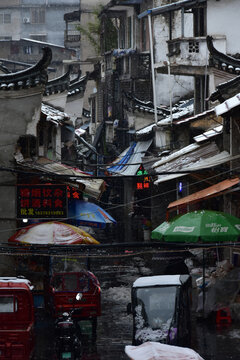 2024年下雪的桂林兴安灵渠