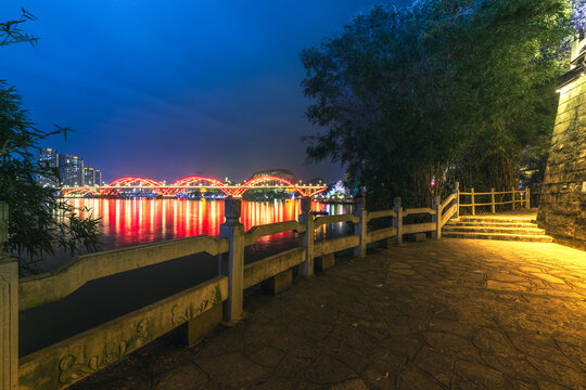 柳州江滨公园夜景