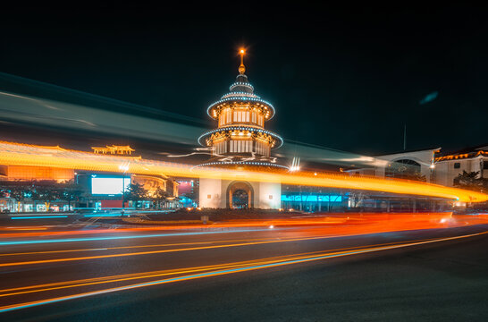 扬州文昌阁夜景