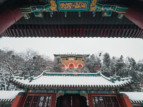 颐和园雪景