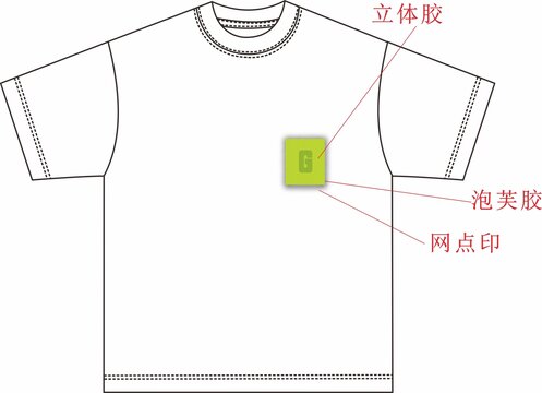 T恤印花字母设计图案模版