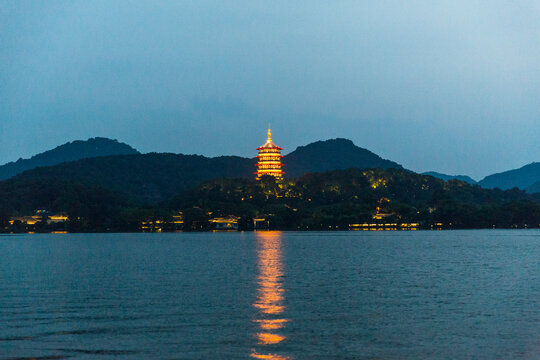 杭州西湖夜景