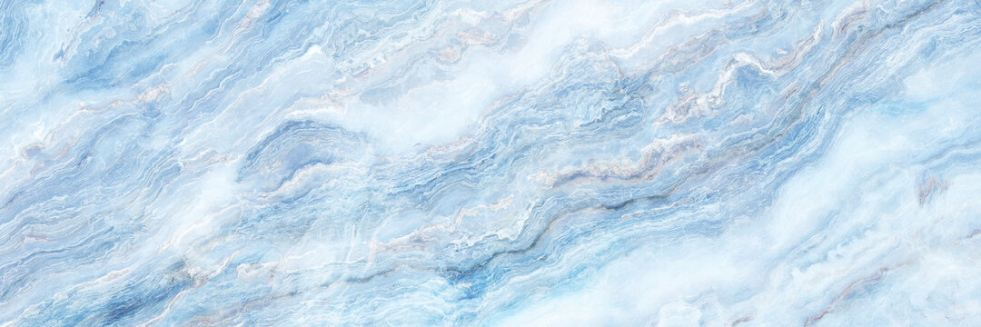 蓝灰色抽象流水纹奢石大理石