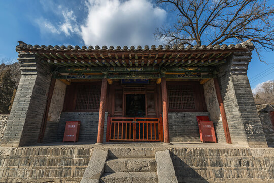 中国山西太原窦大夫祠风光