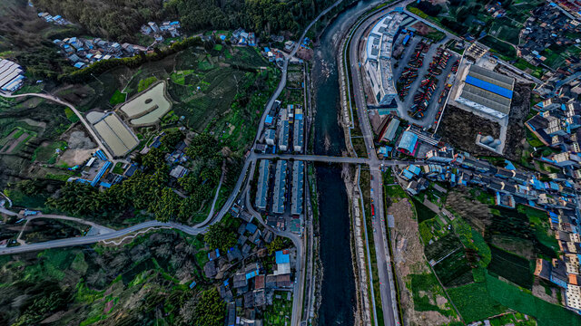 五宪镇平溪河大桥全景