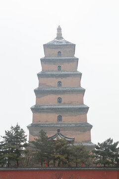 雪中大慈恩寺