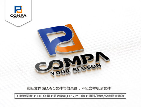 PJ字母LOGO设计