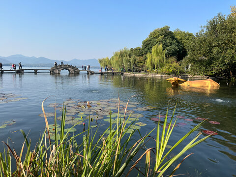 杭州西湖中式园林景观